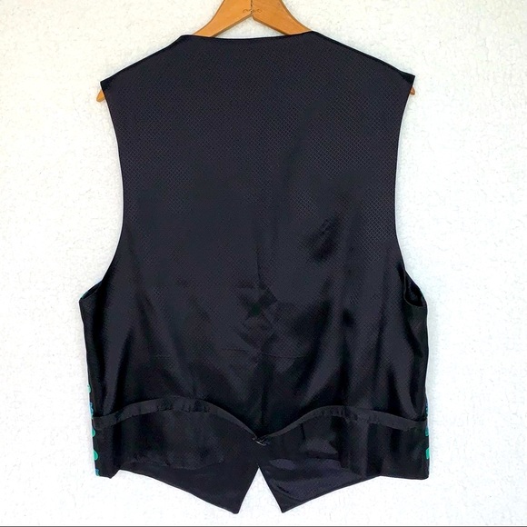 NWOT rare ‘80s designer teddy bear adjustable multicolored luxury vest - Picture 3 of 4